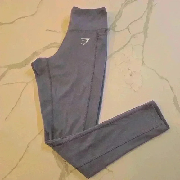 Gymshark High Rise Dreamy Leggings 2.0 Steele Blue Size XS - Picture 1 of 10